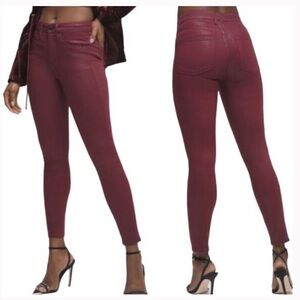Good American Good Legs Coated Skinny Sz 8